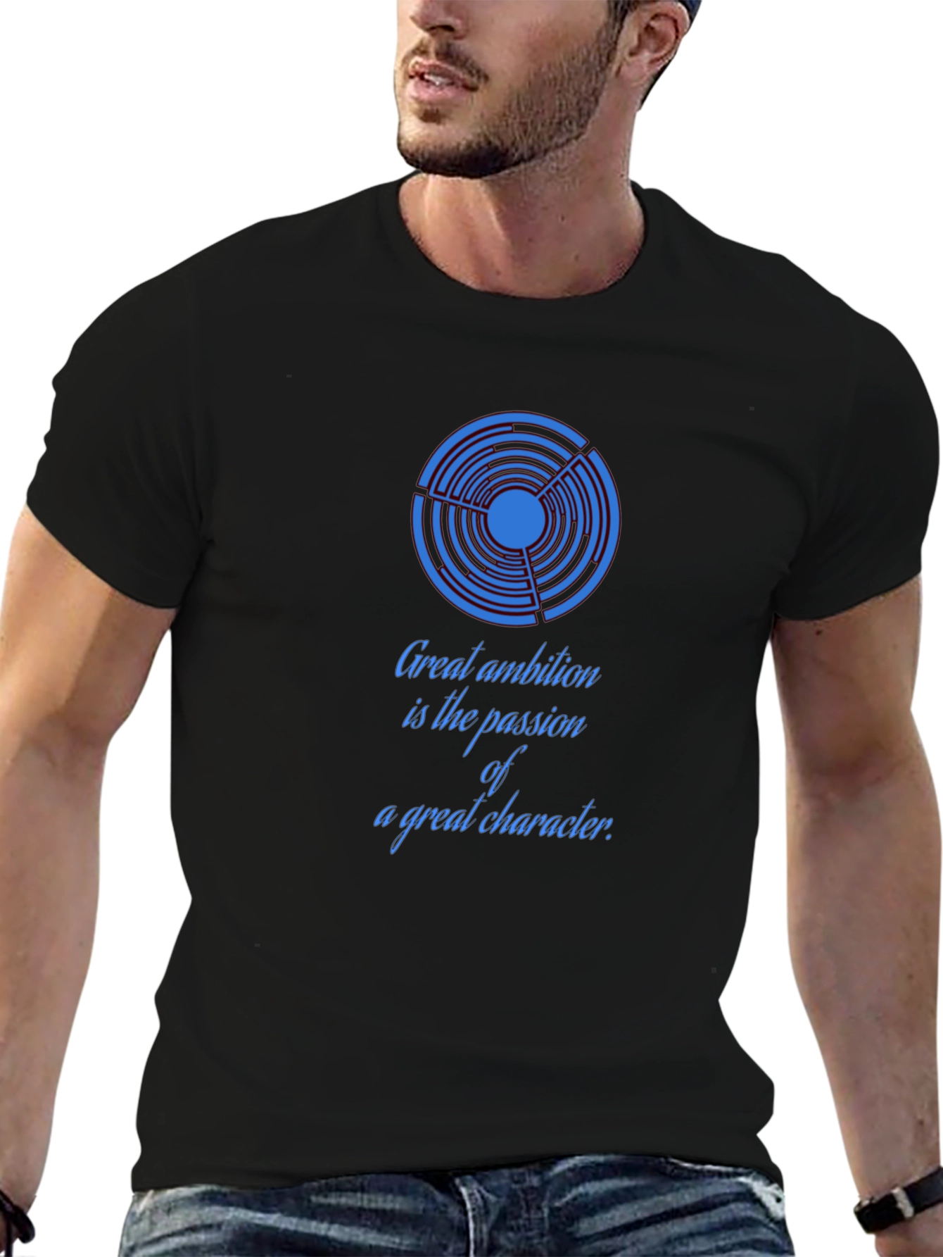 Ambition Quote Graphic Tee - Soft Cotton Casual Shirt