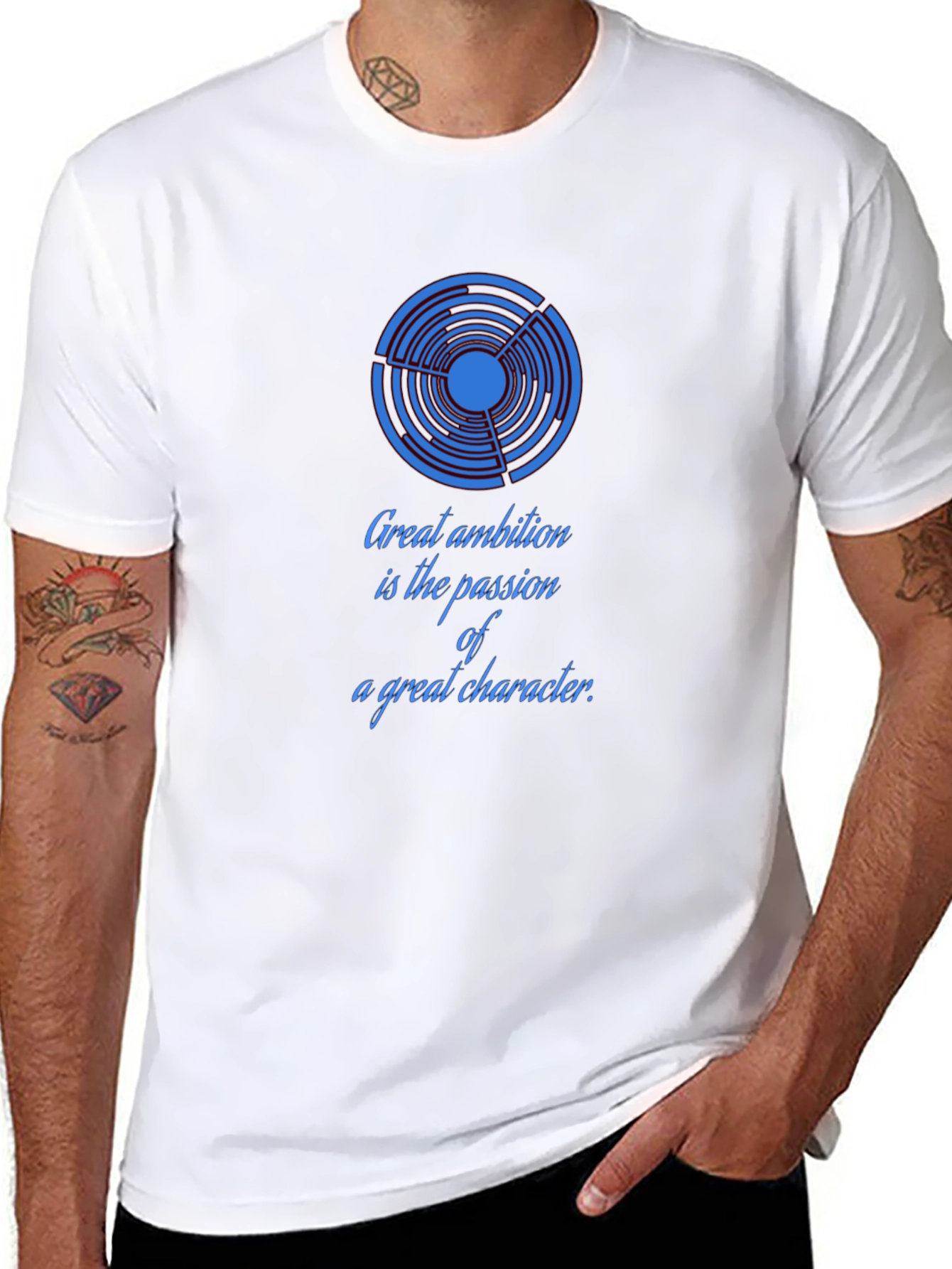Ambition Quote Graphic Tee - Soft Cotton Casual Shirt