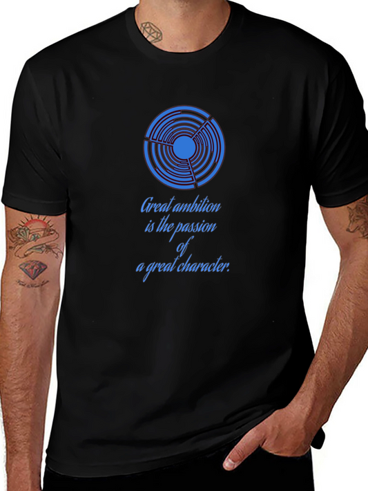 Ambition Quote Graphic Tee - Soft Cotton Casual Shirt