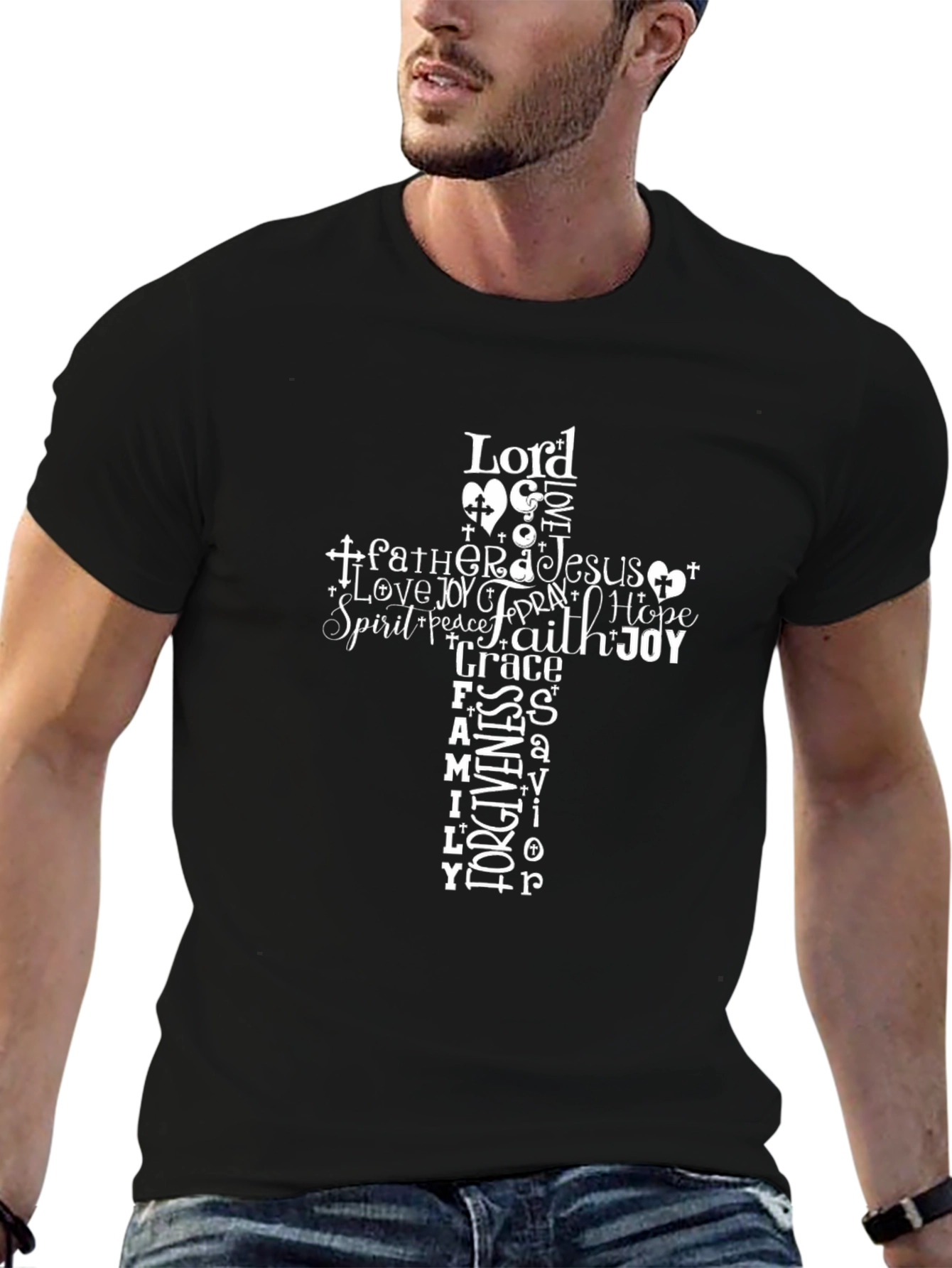 Faith Cross Graphic T-Shirt - Christian Inspired Apparel