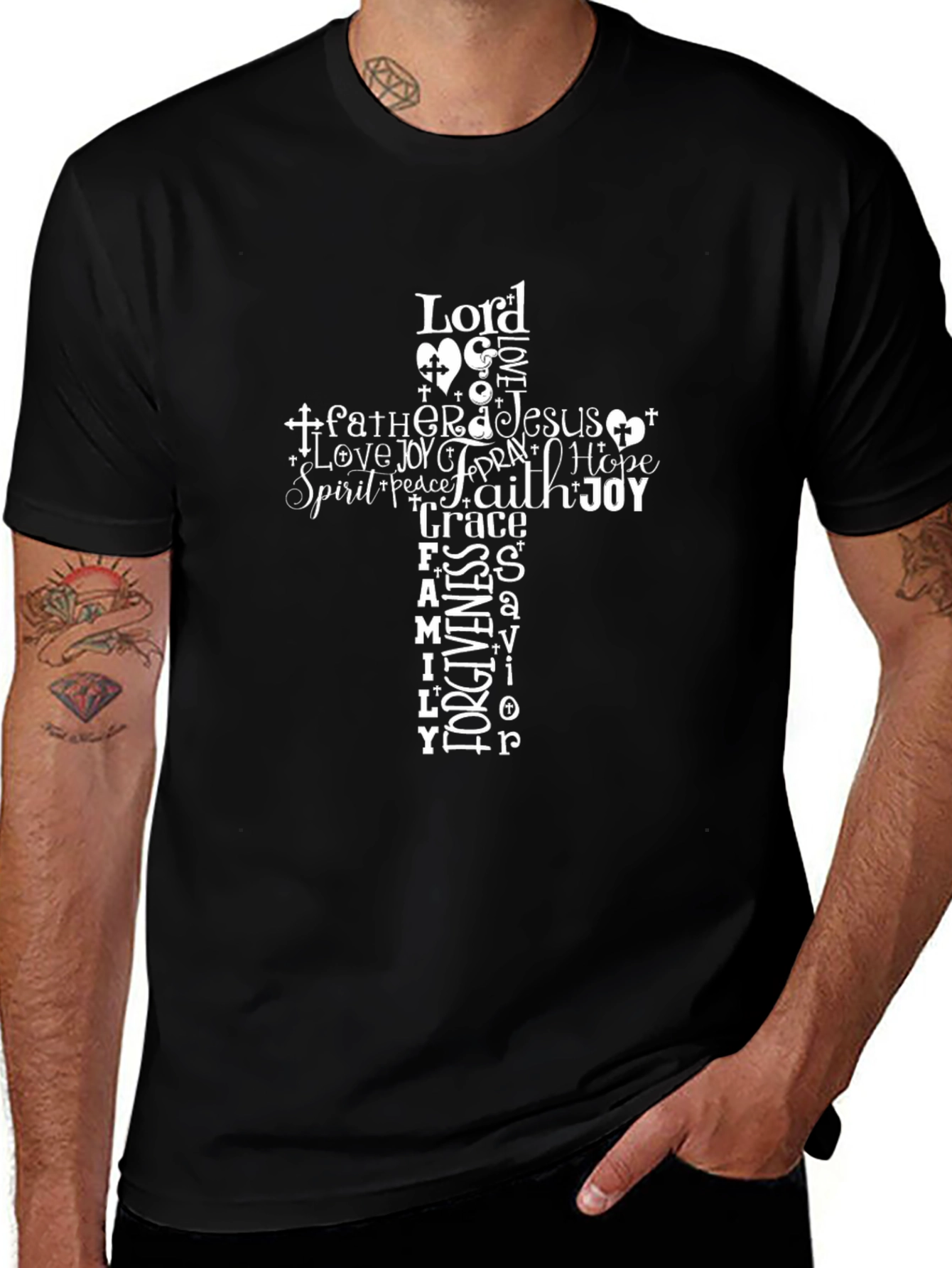 Faith Cross Graphic T-Shirt - Christian Inspired Apparel