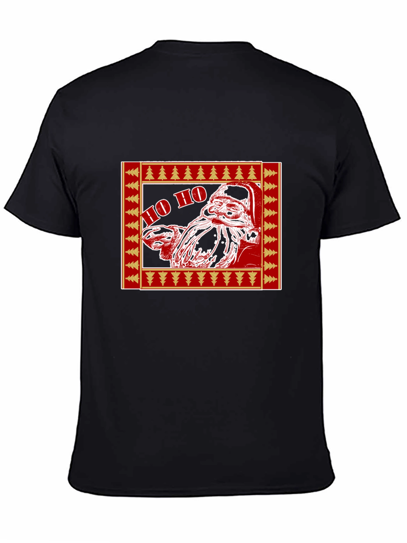 Festive Santa Claus Graphic T-Shirt