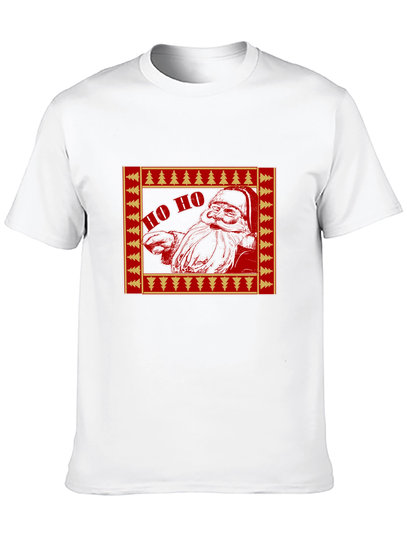Festive Santa Claus Graphic T-Shirt