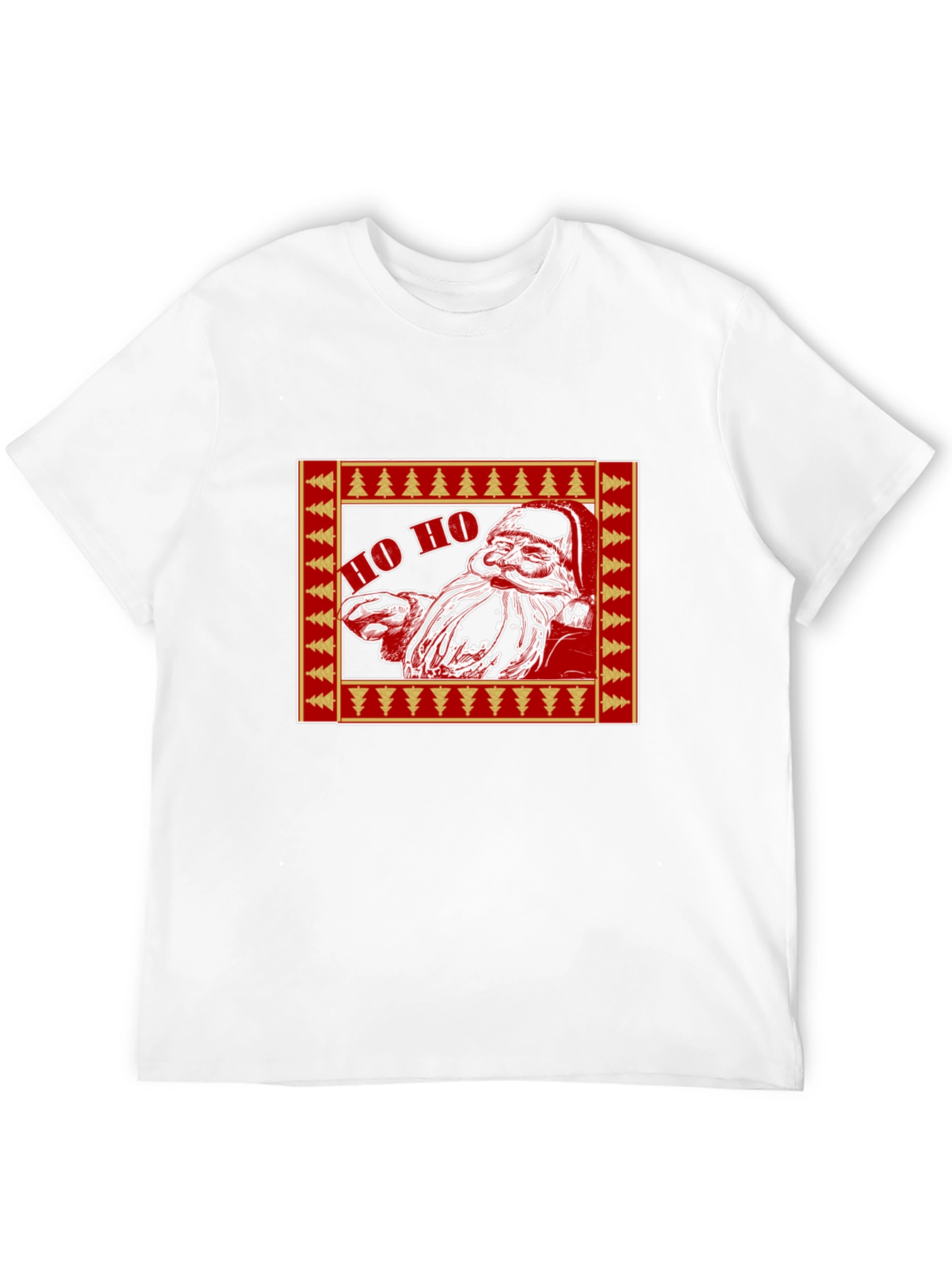 Festive Santa Claus Graphic T-Shirt