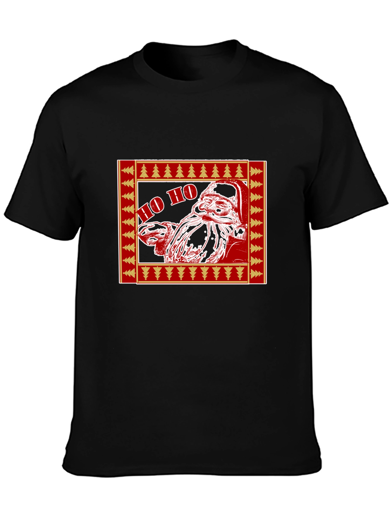 Festive Santa Claus Graphic T-Shirt