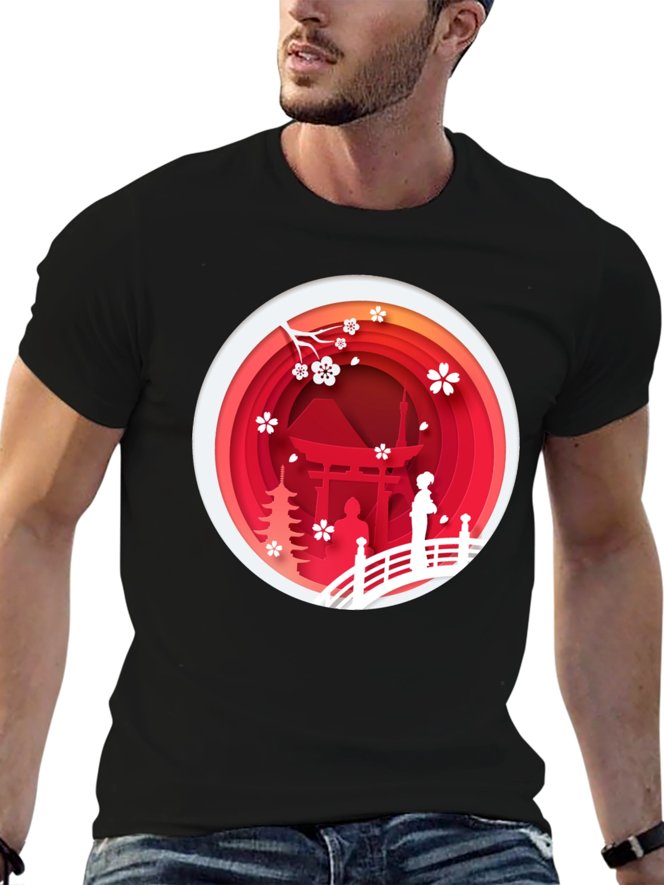 Japanese Scenery Graphic Tee