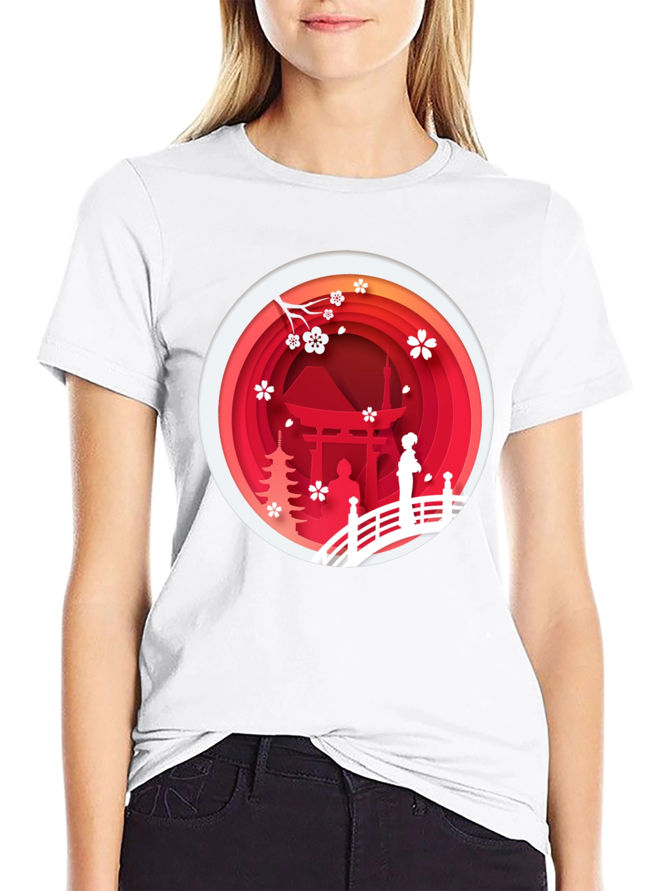 Japanese Scenery Graphic Tee