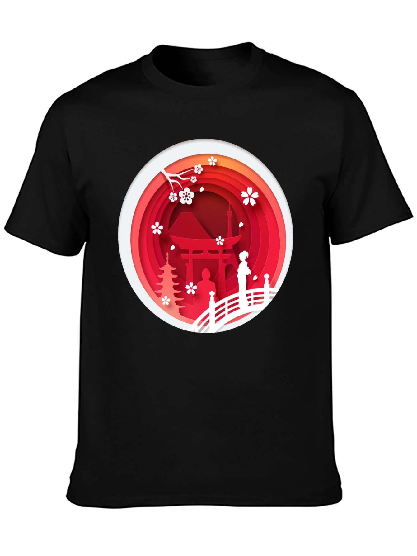 Japanese Scenery Graphic Tee