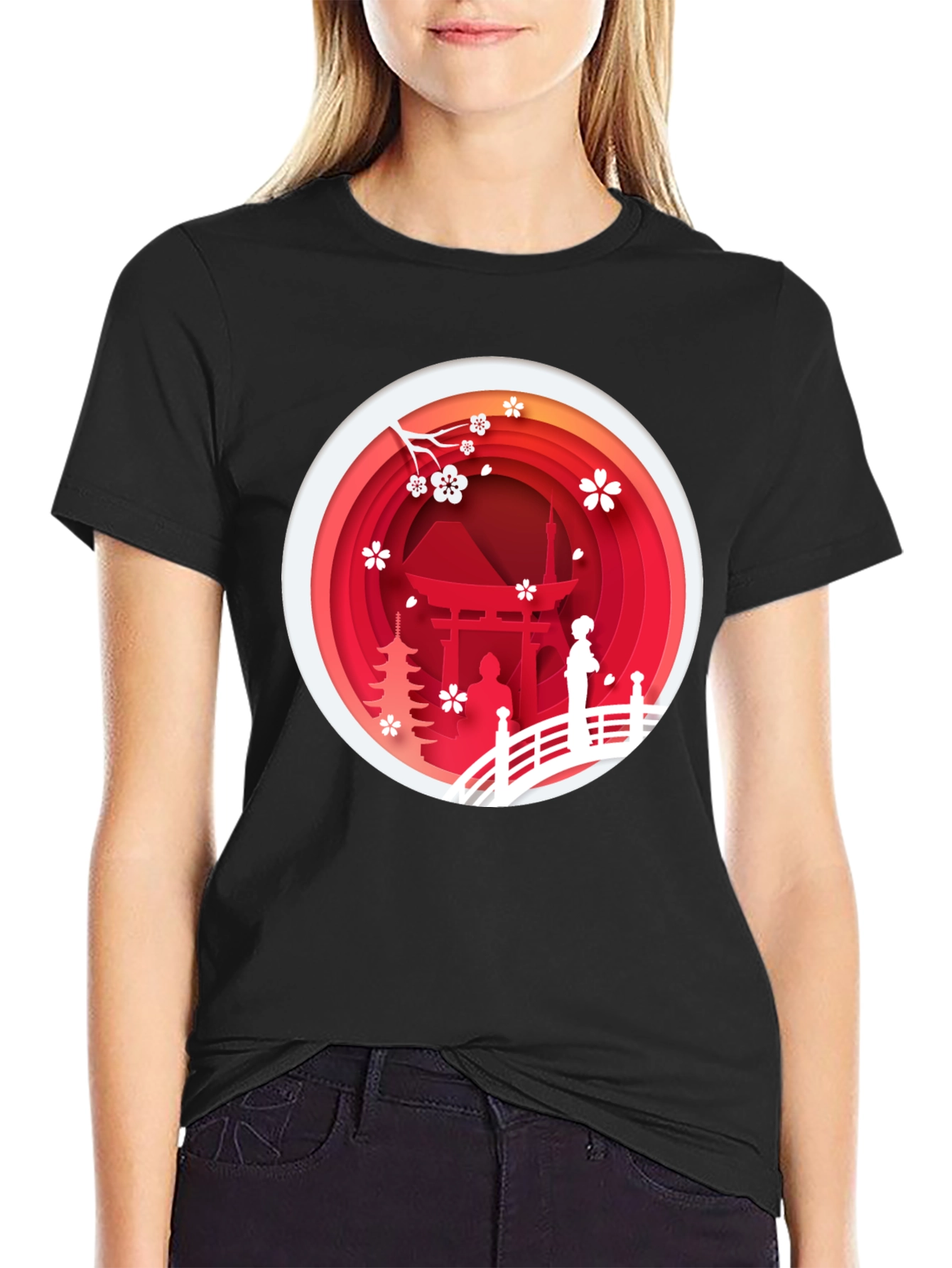 Japanese Scenery Graphic Tee
