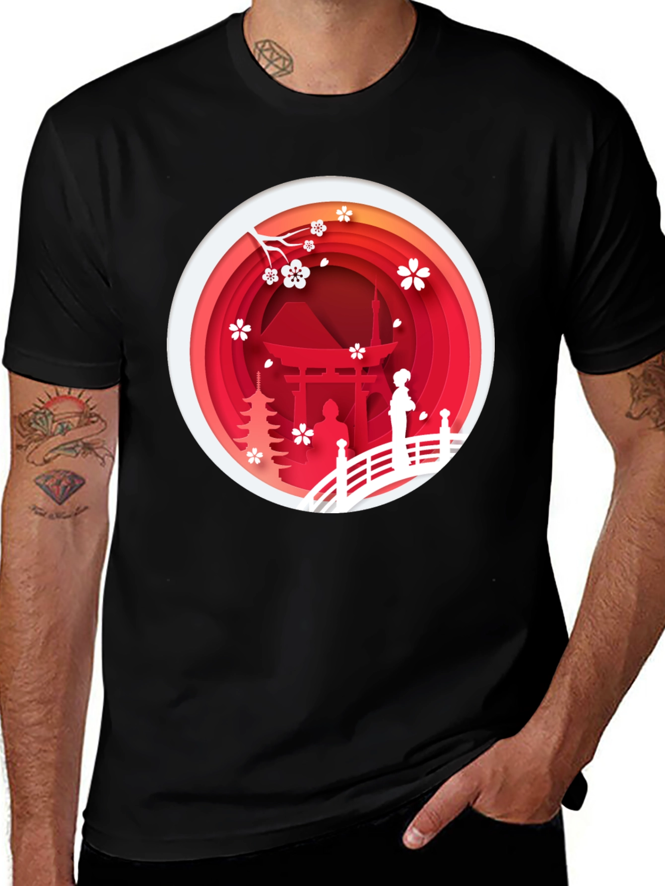 Japanese Scenery Graphic Tee