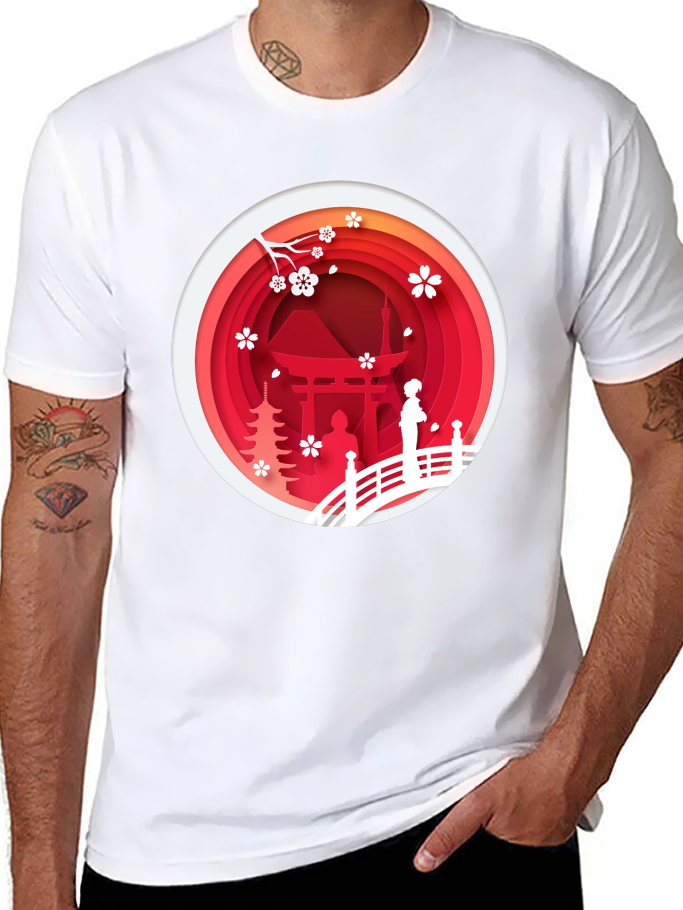Japanese Scenery Graphic Tee
