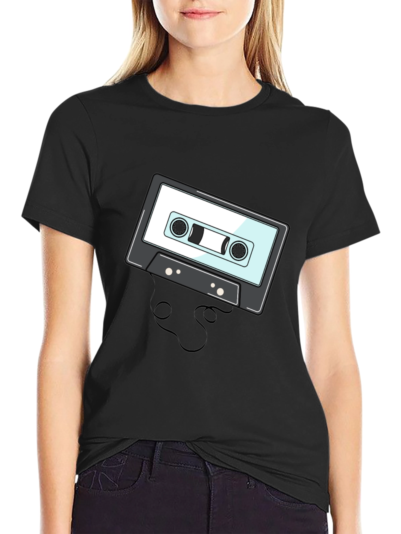 Retro Cassette Tape Graphic T-Shirt