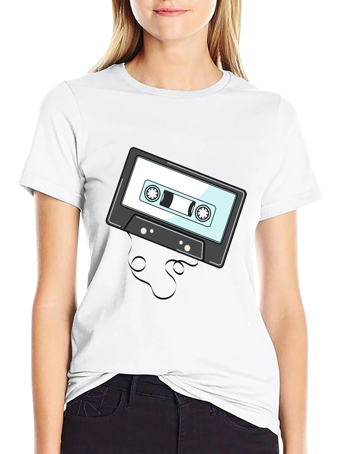 Retro Cassette Tape Graphic T-Shirt