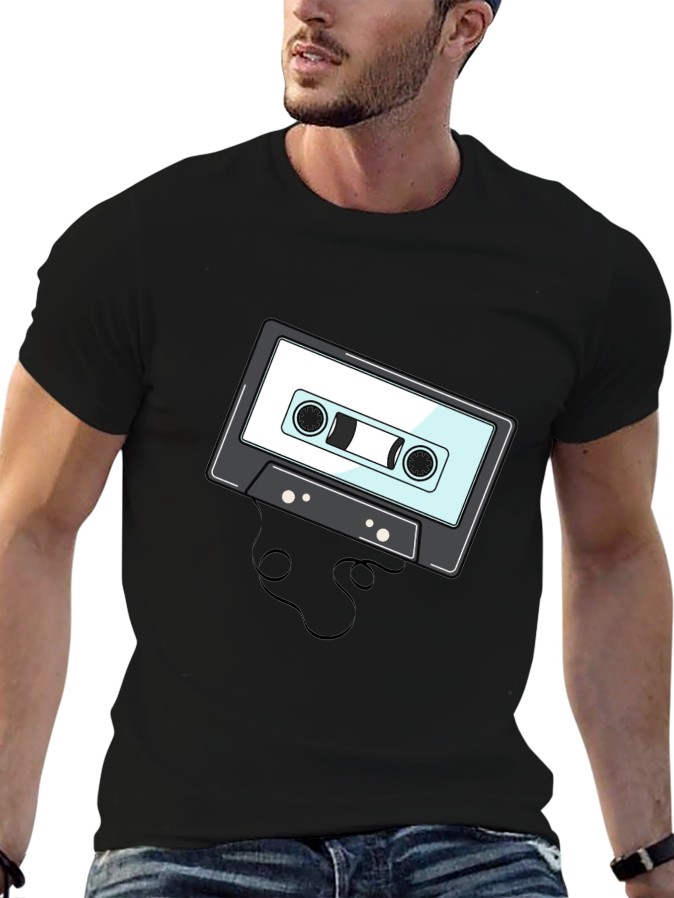 Retro Cassette Tape Graphic T-Shirt