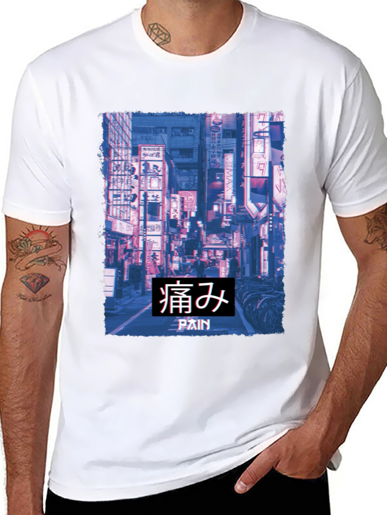 Pain Aesthetic T-Shirt - Japanese Streetwear Style