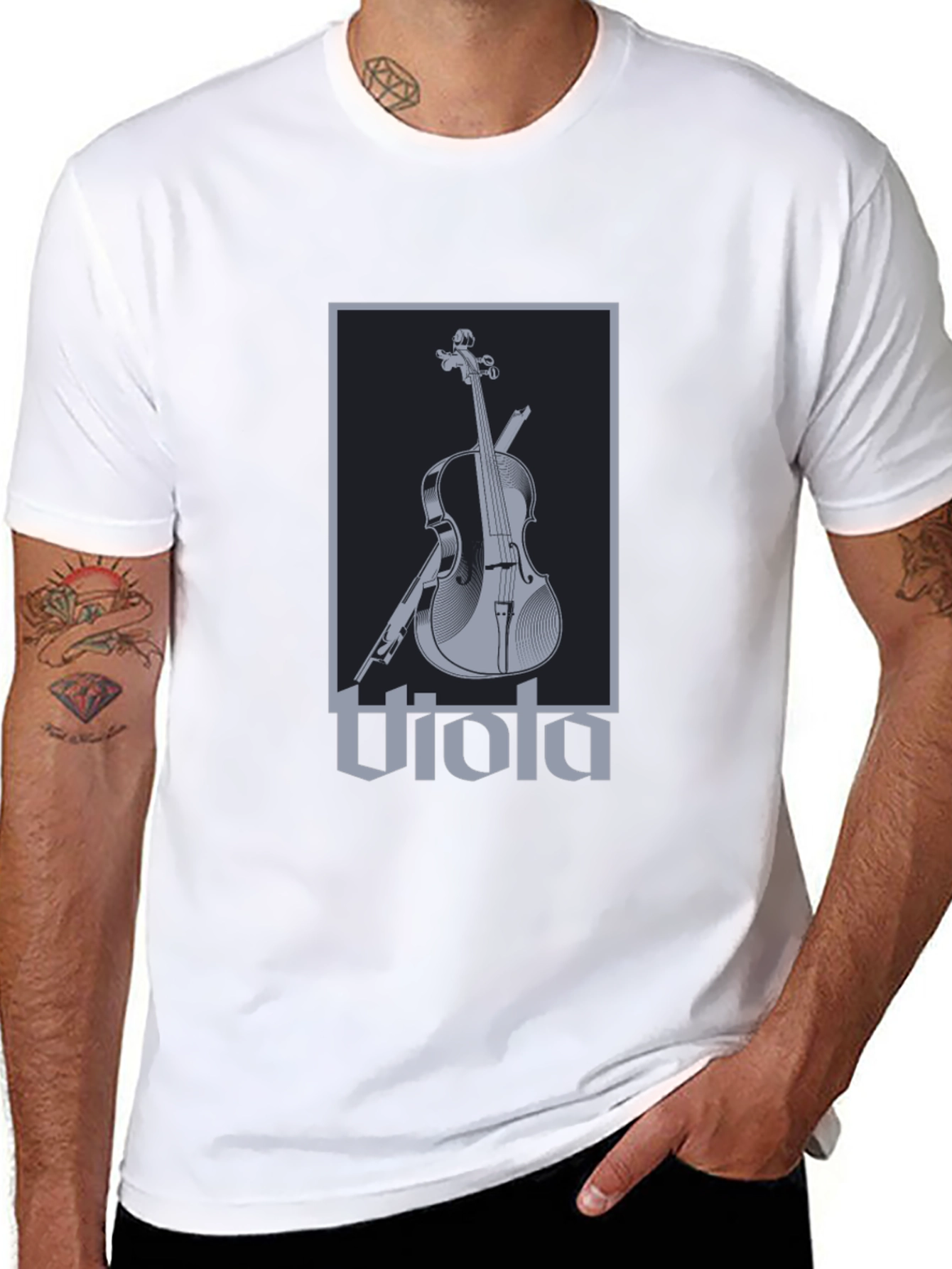 Viola Music Instrument Graphic T-Shirt