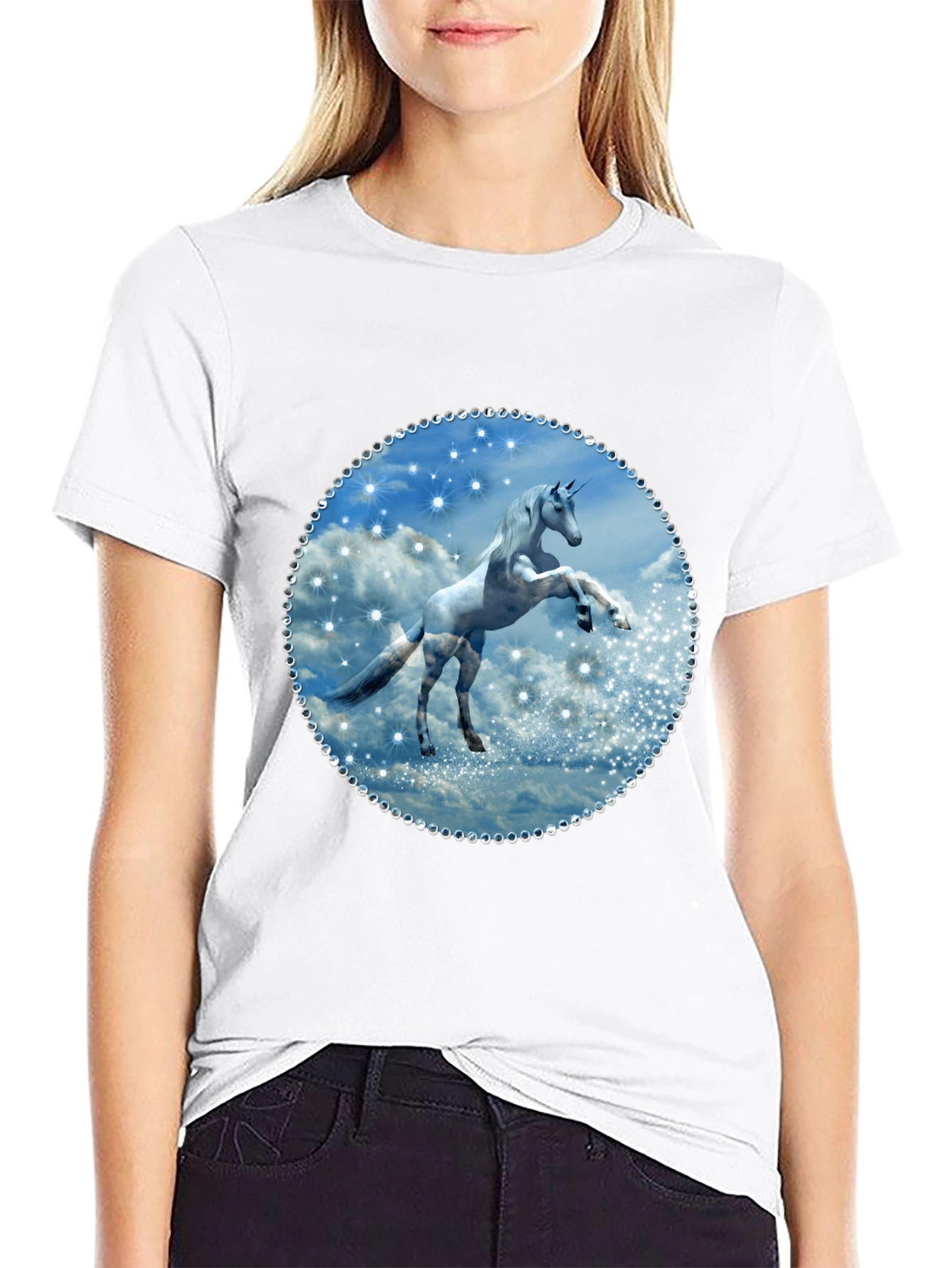 Unicorn Graphic Tee - Black