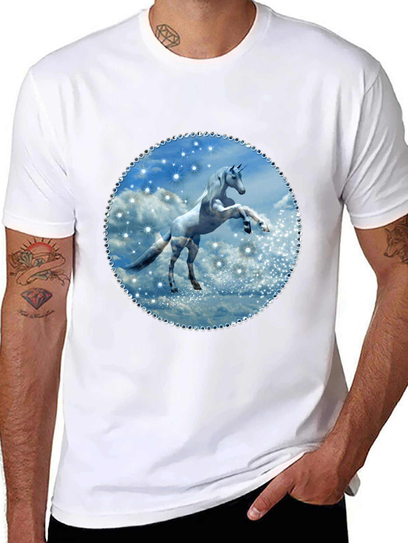 Unicorn Graphic Tee - Black