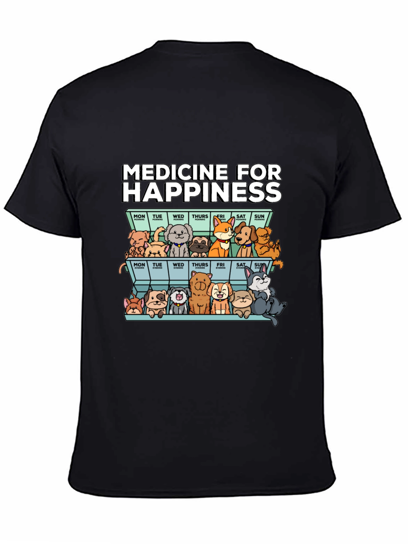 Medicine for Happiness Dog T-Shirt