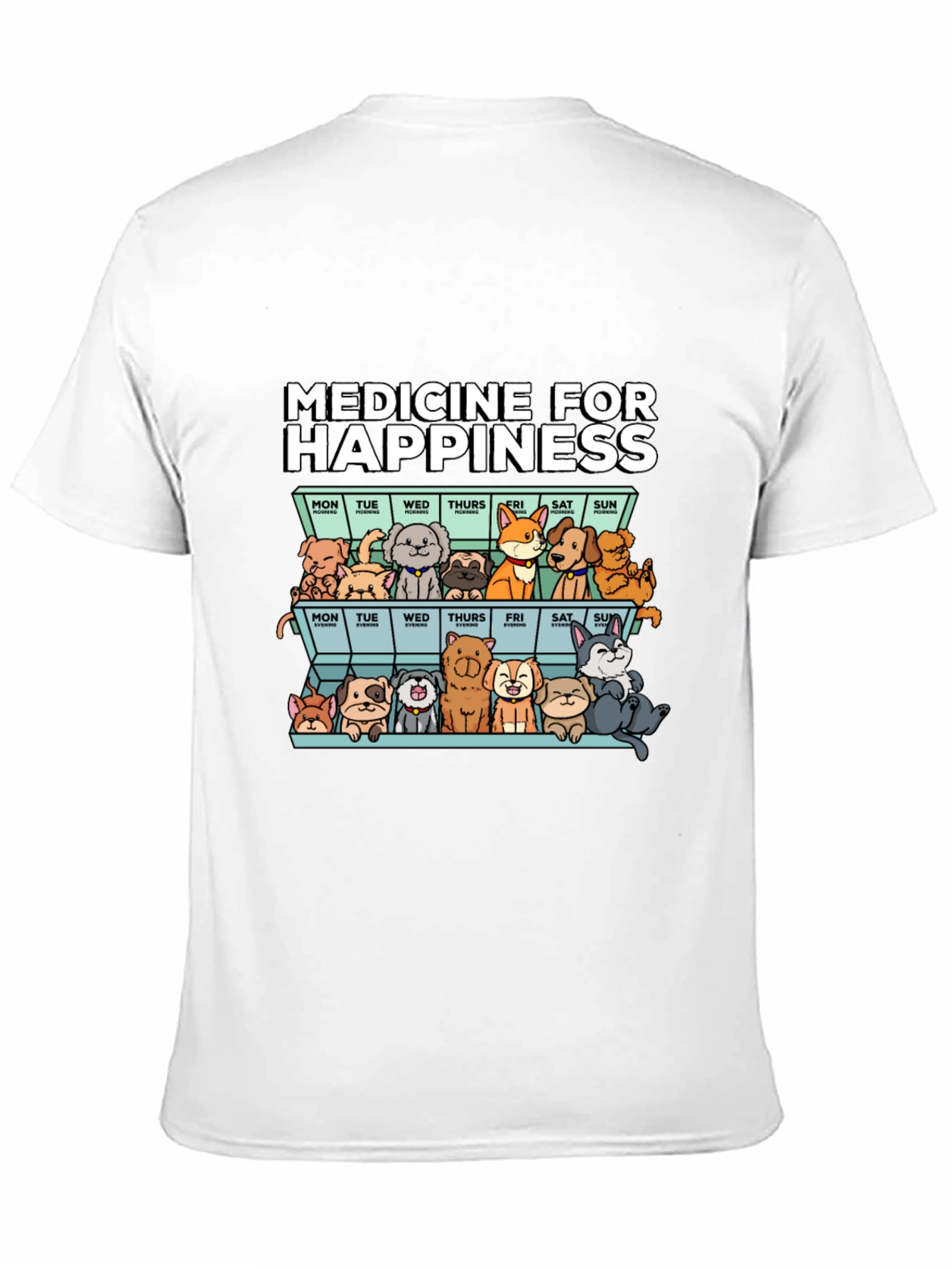 Medicine for Happiness Dog T-Shirt