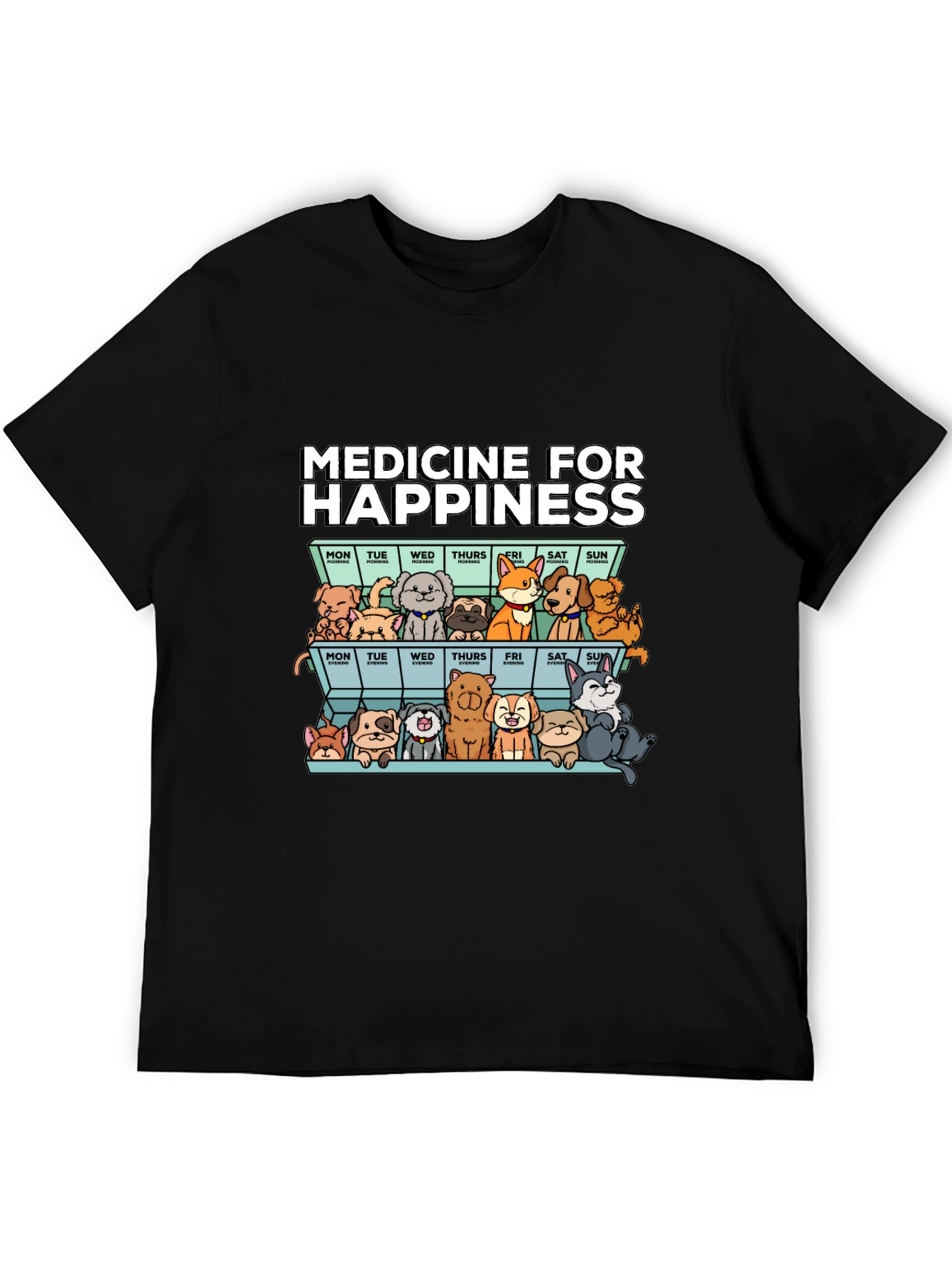 Medicine for Happiness Dog T-Shirt