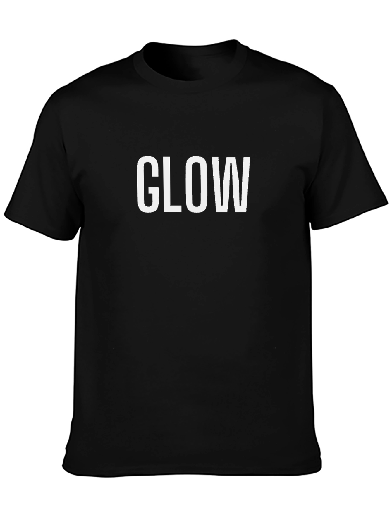 Glow Graphic Tee - Classic Style Black T-Shirt