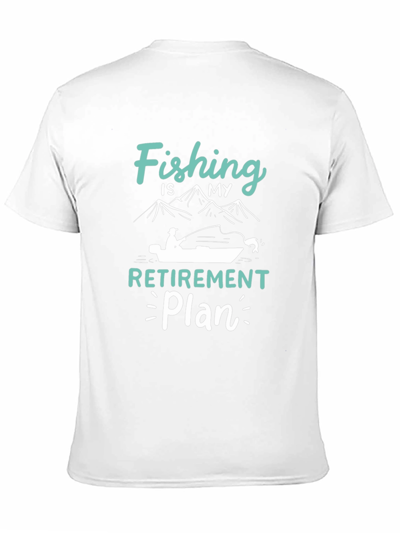 Fishing Retirement Plan Black T-Shirt