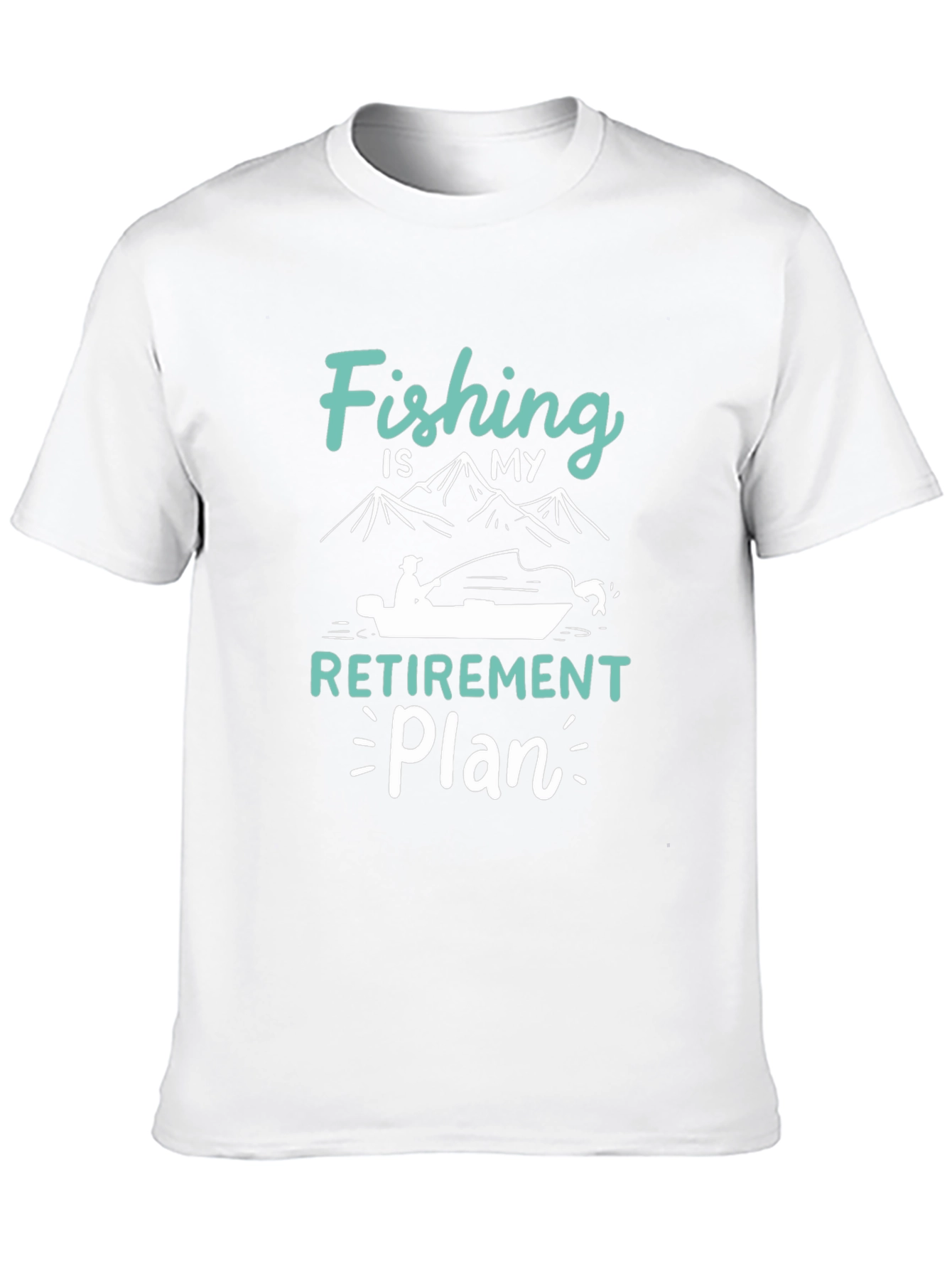 Fishing Retirement Plan Black T-Shirt