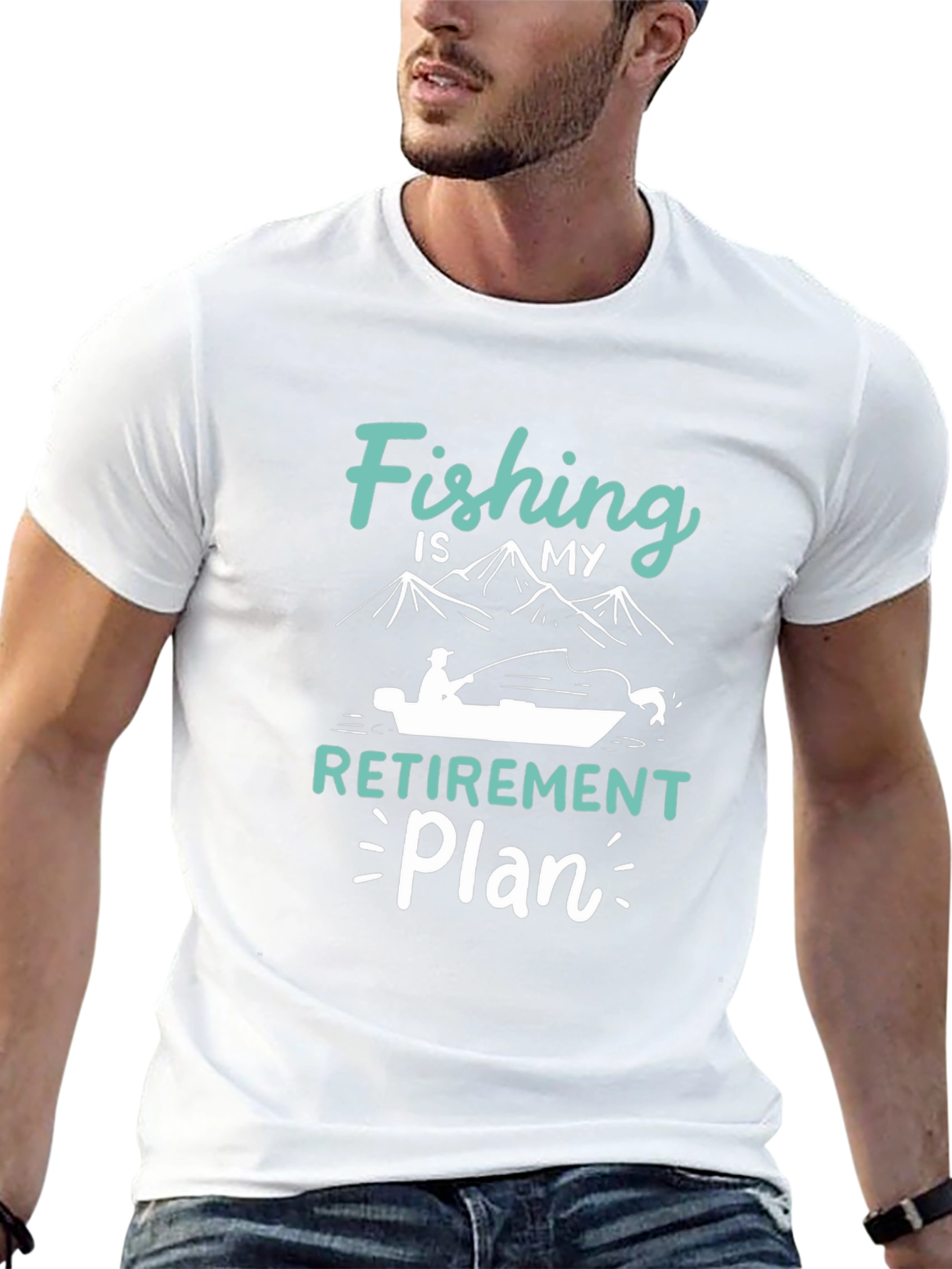 Fishing Retirement Plan Black T-Shirt