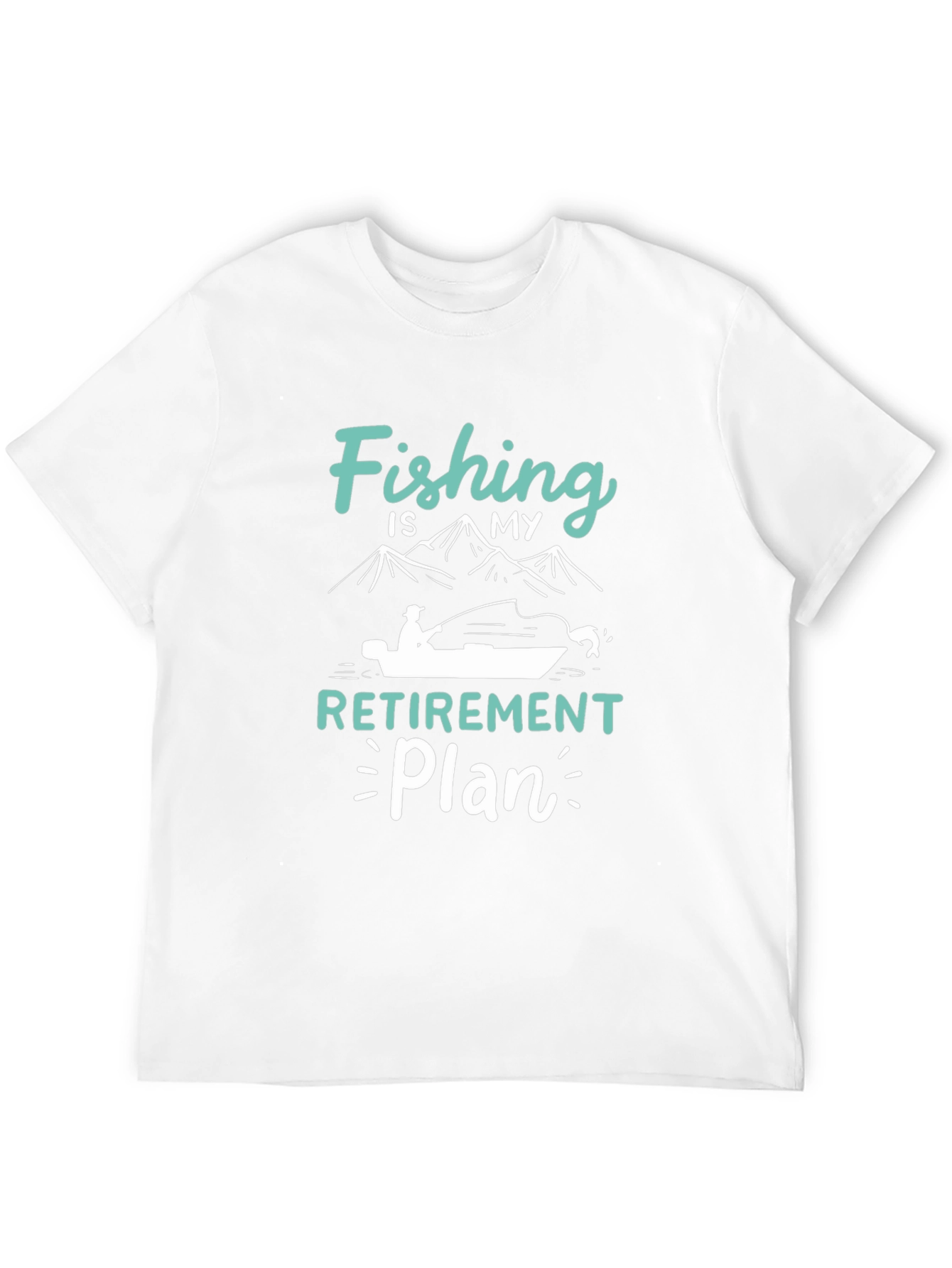 Fishing Retirement Plan Black T-Shirt
