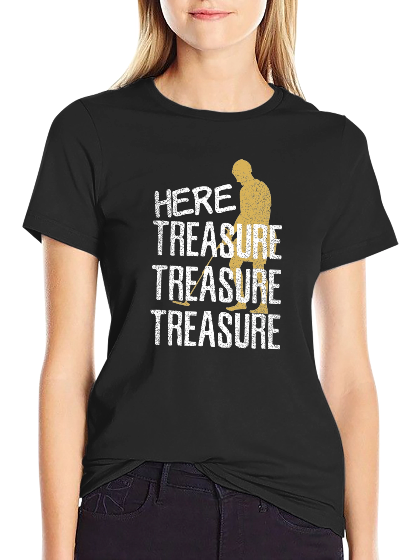 Here For The Treasure Metal Detecting T-Shirt