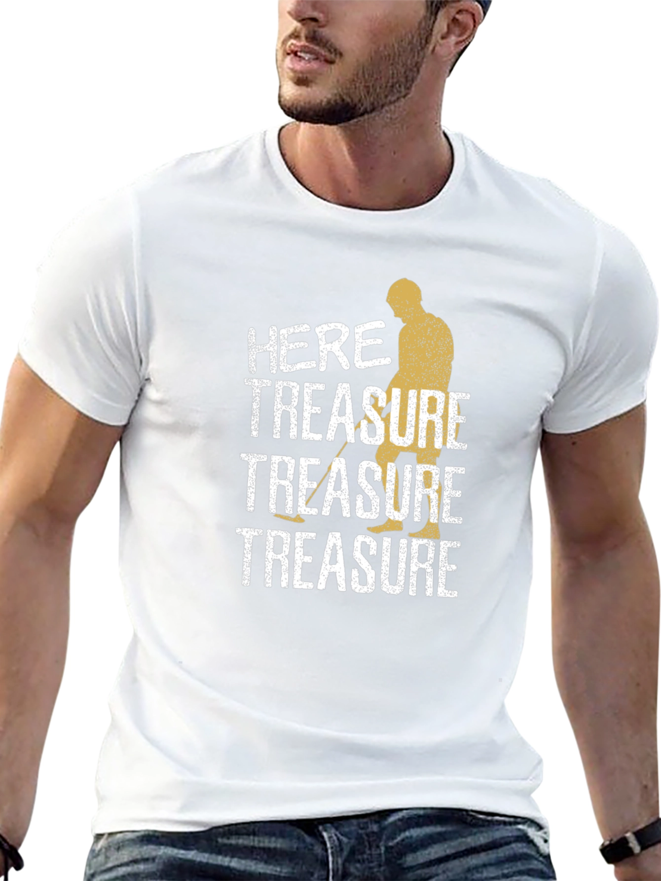 Here For The Treasure Metal Detecting T-Shirt