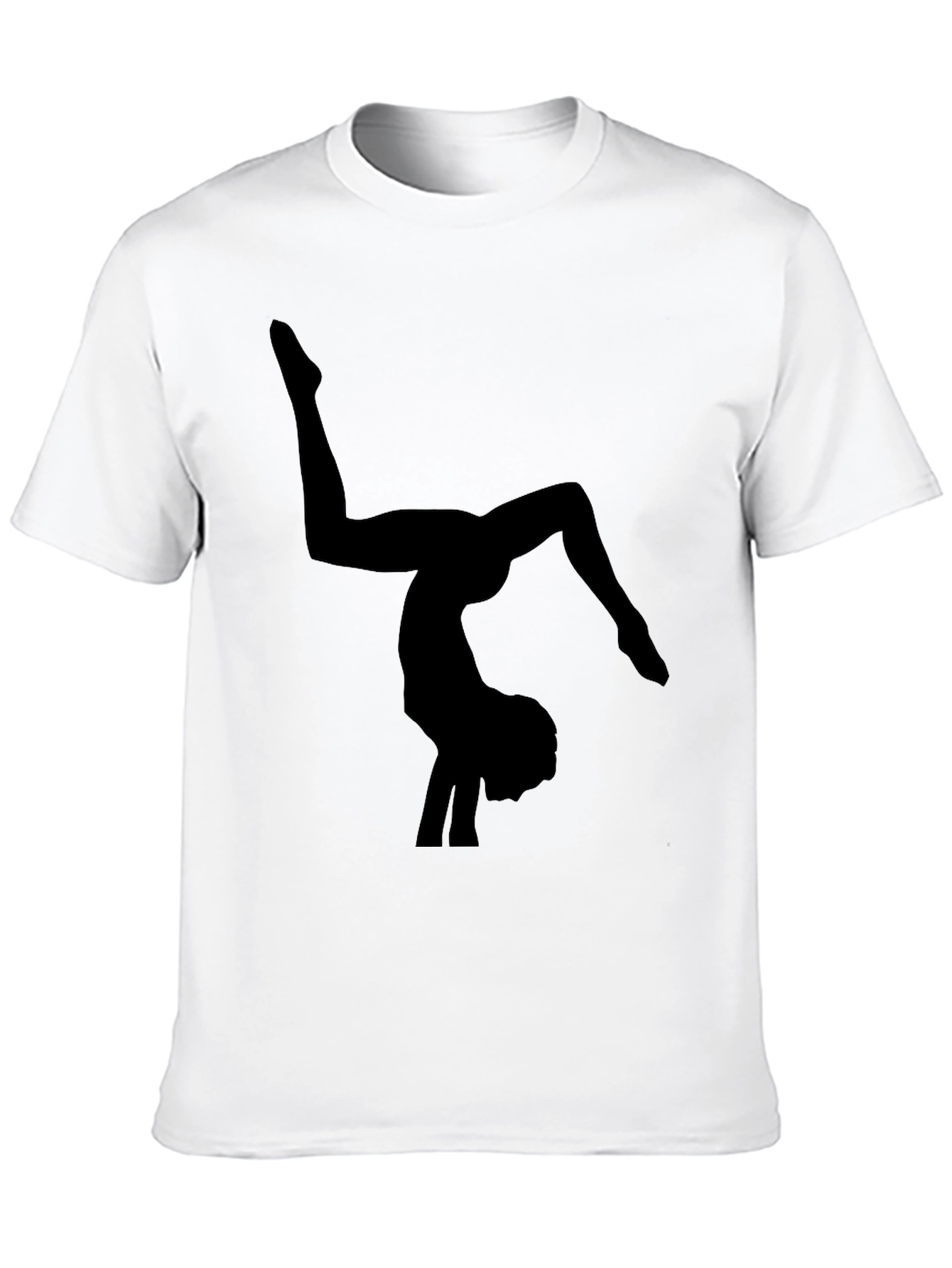 Gymnast Silhouette Black T-Shirt