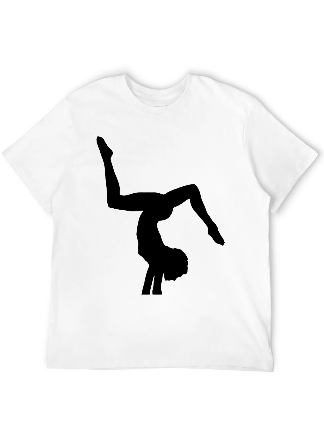 Gymnast Silhouette Black T-Shirt