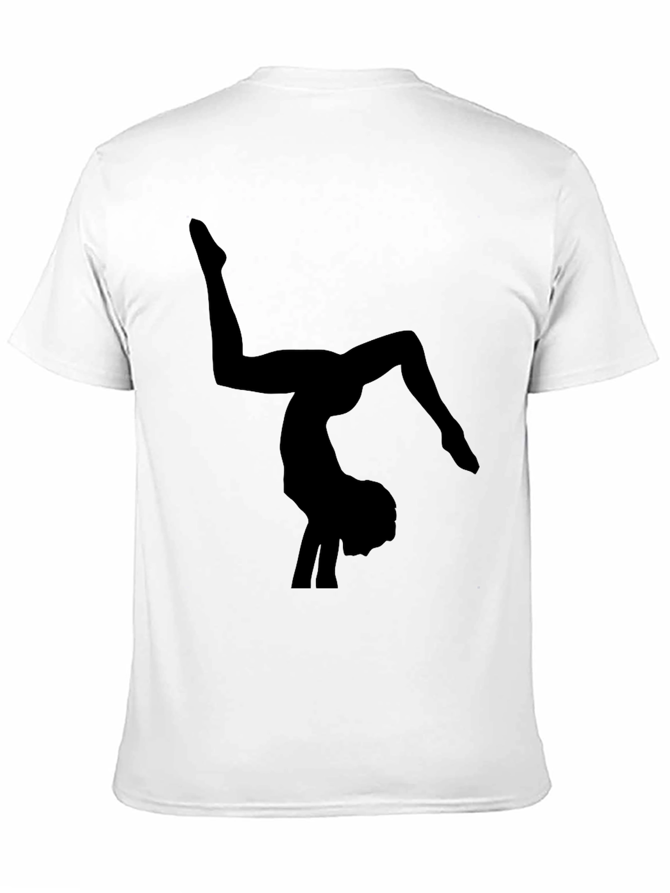 Gymnast Silhouette Black T-Shirt