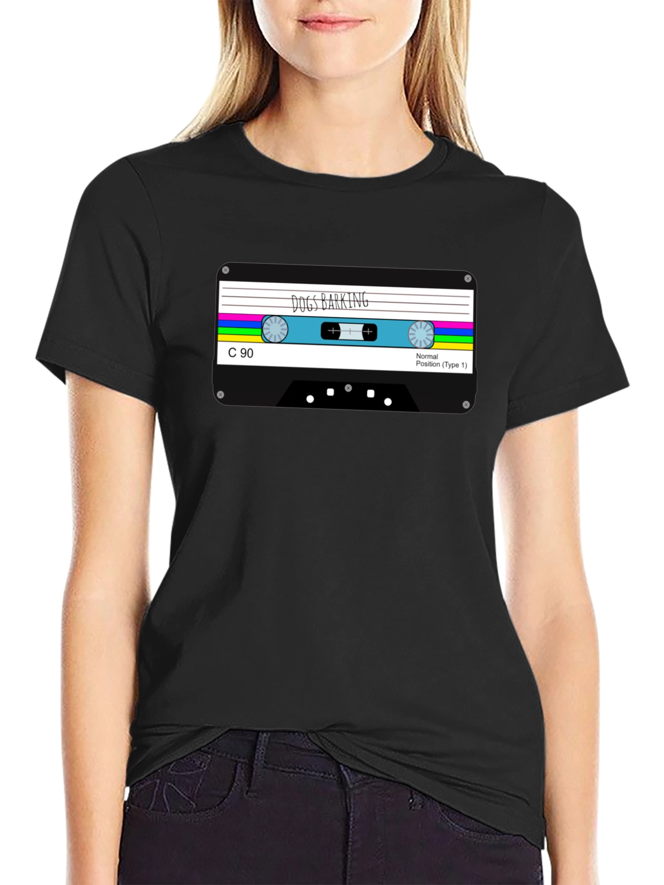 Dogs Barking Cassette Tape Graphic Tee