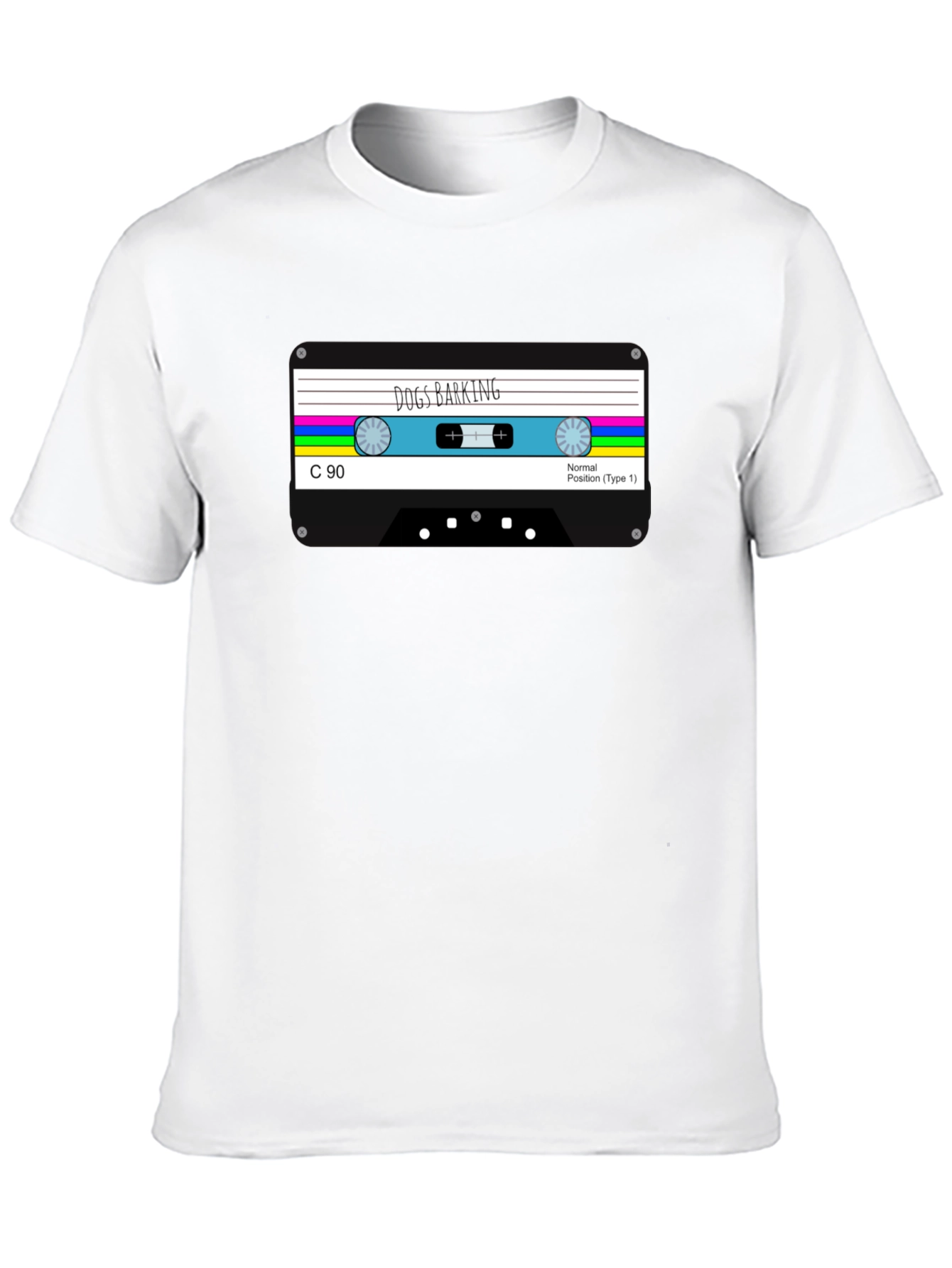 Dogs Barking Cassette Tape Graphic Tee