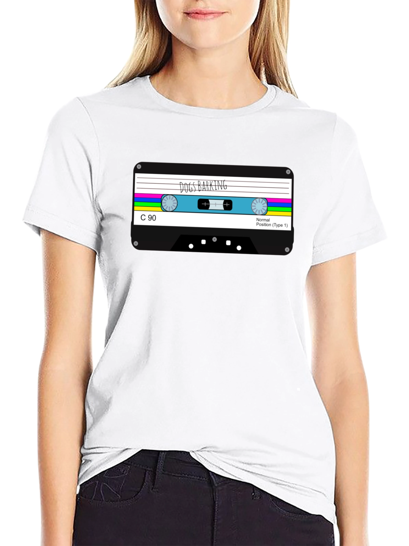 Dogs Barking Cassette Tape Graphic Tee