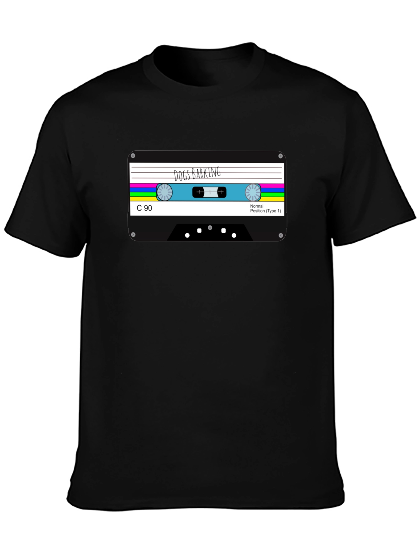 Dogs Barking Cassette Tape Graphic Tee