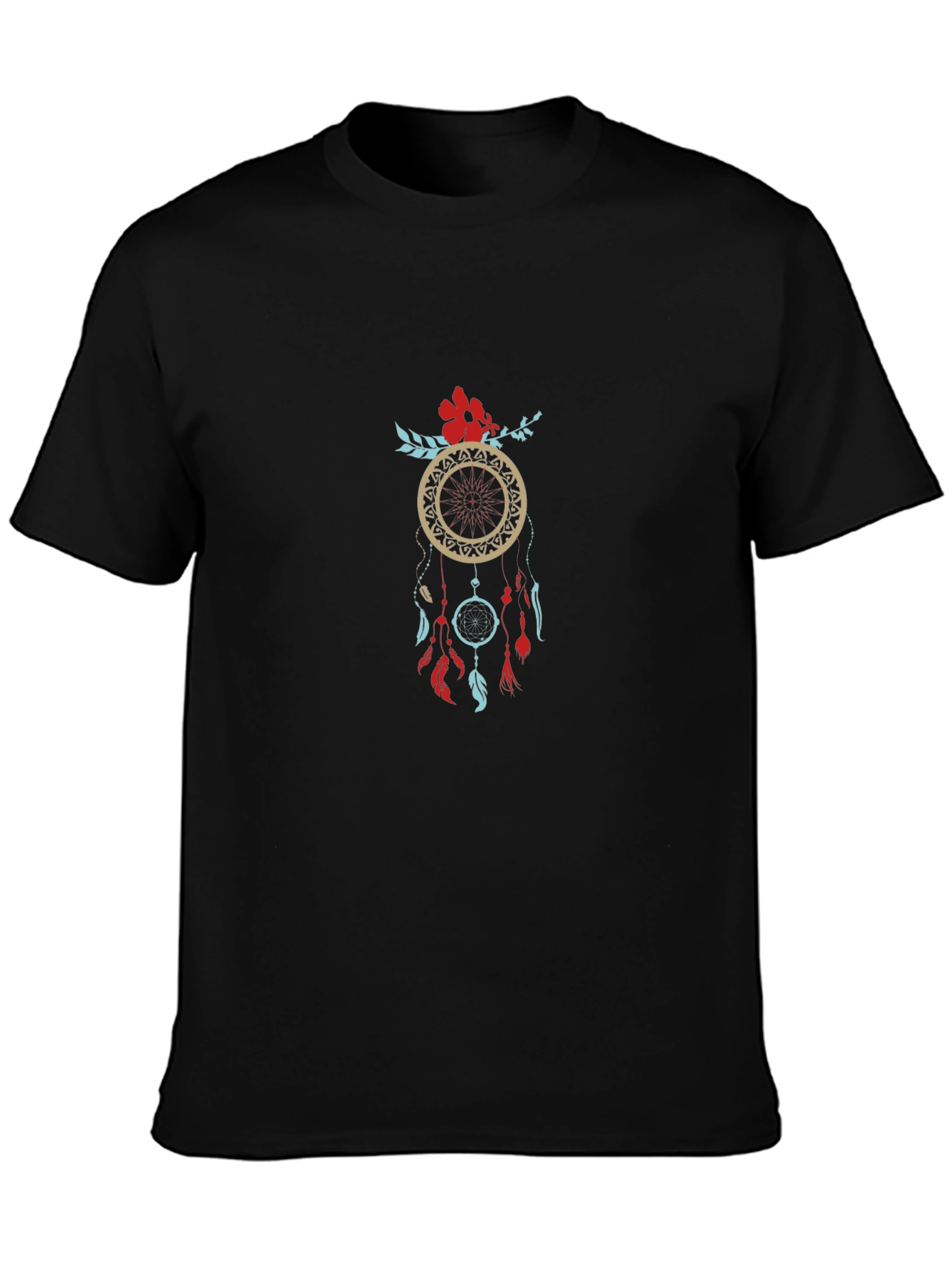 Dreamcatcher Graphic Tee - Stylish Black T-Shirt