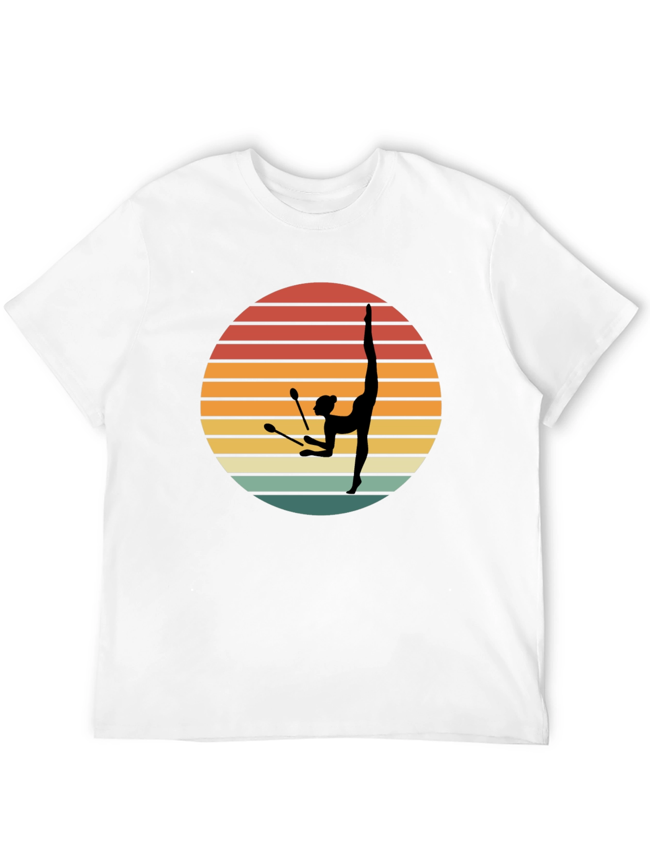 Retro Rhythmic Gymnastics Sunset T-Shirt