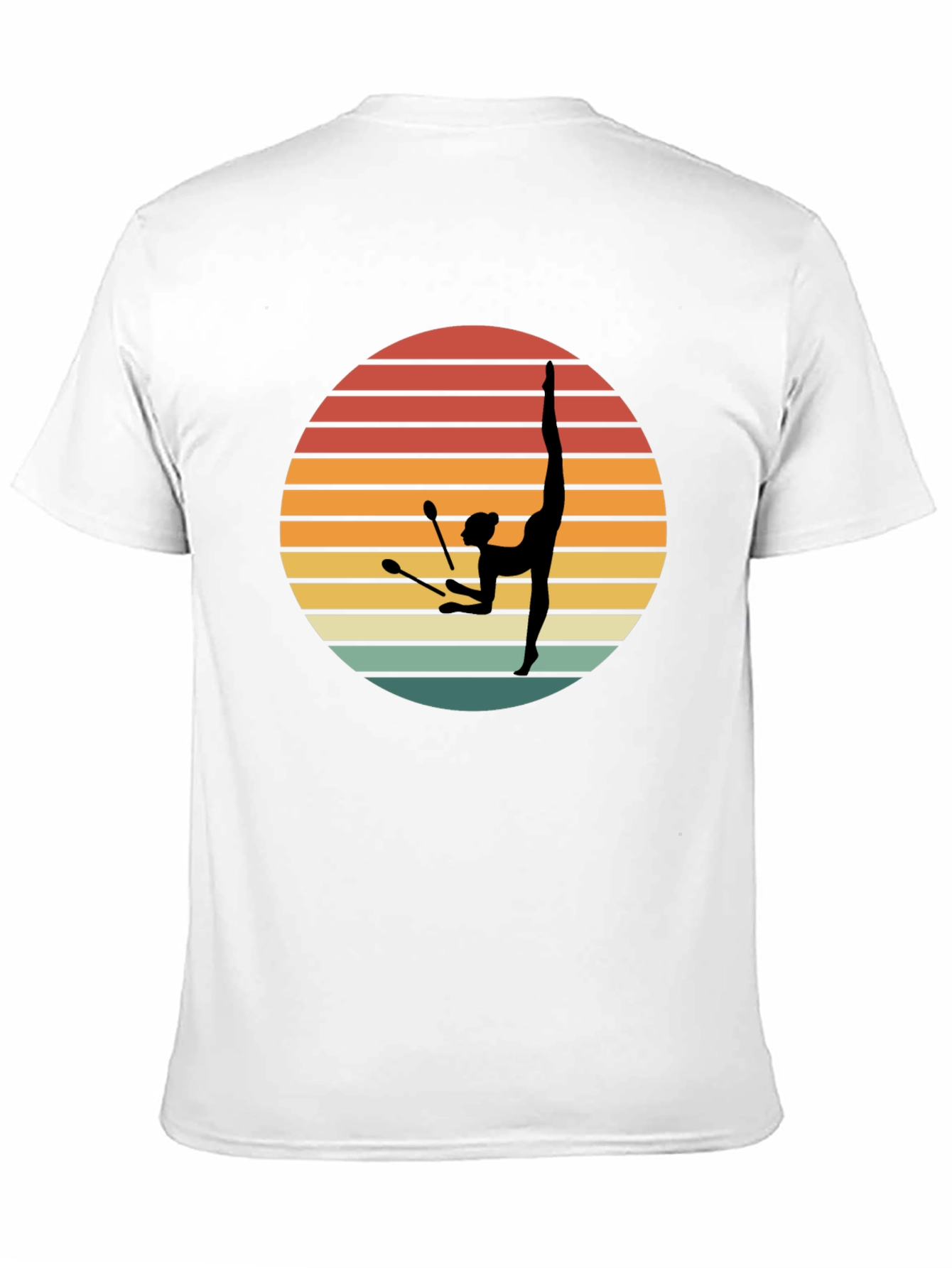 Retro Rhythmic Gymnastics Sunset T-Shirt