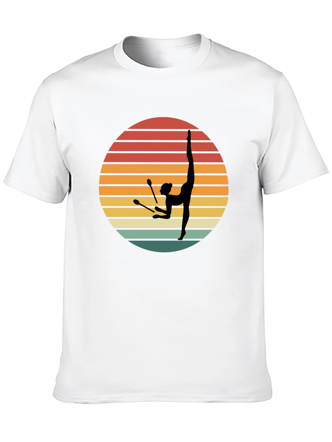 Retro Rhythmic Gymnastics Sunset T-Shirt