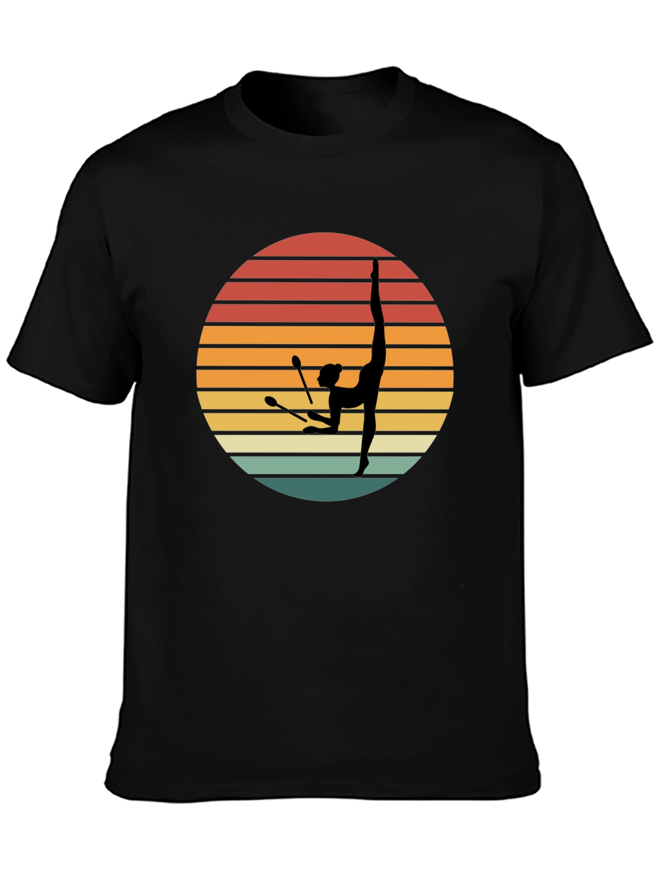 Retro Rhythmic Gymnastics Sunset T-Shirt