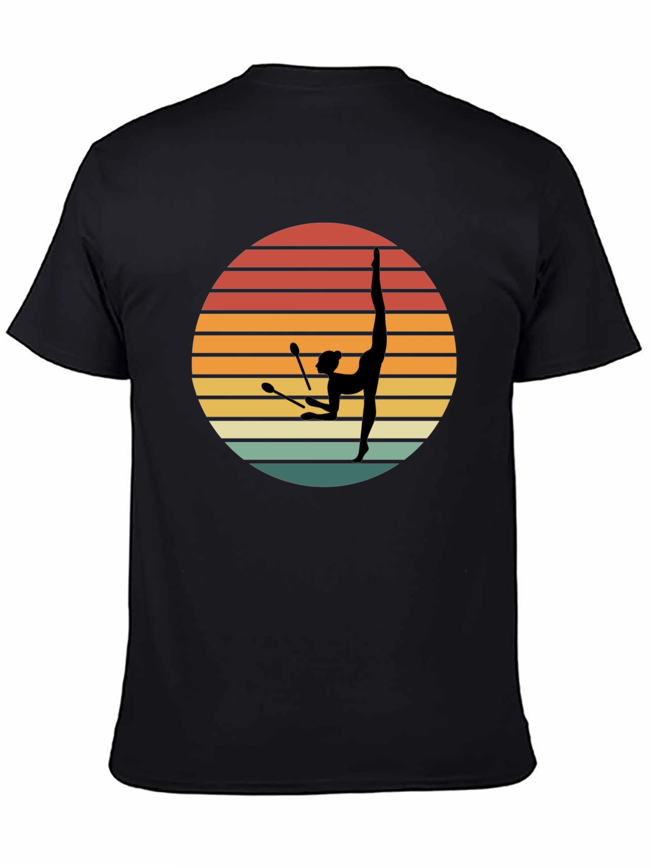 Retro Rhythmic Gymnastics Sunset T-Shirt