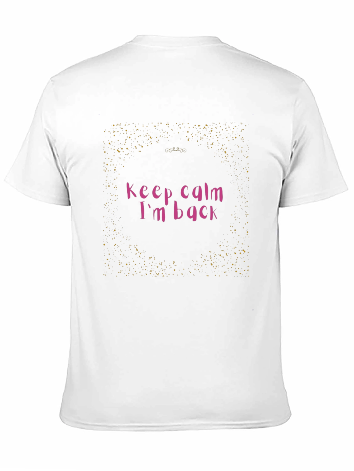 Keep Calm Im Back Graphic Tee - Black