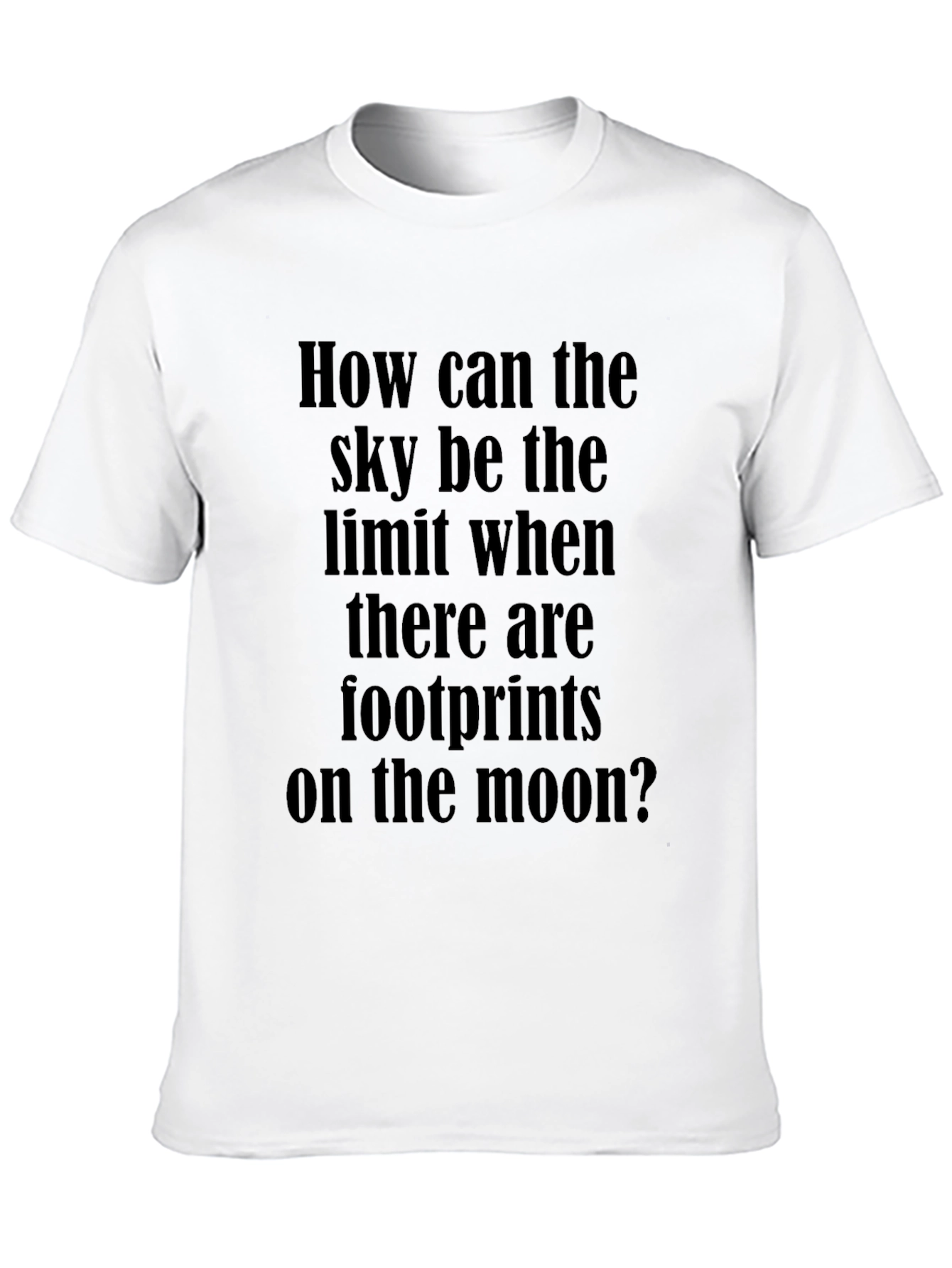 Inspirational Moon Footprints T-Shirt - Unisex