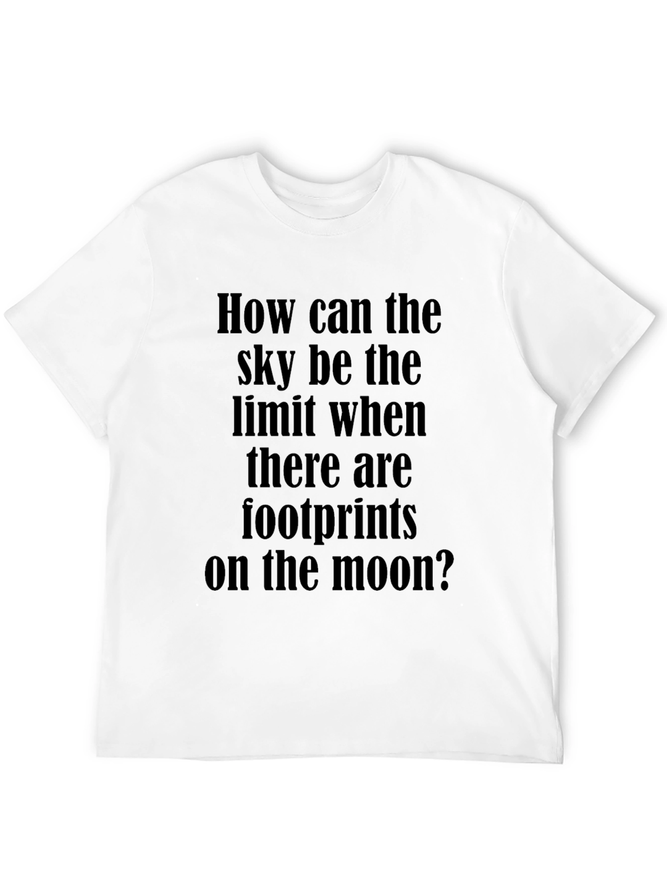 Inspirational Moon Footprints T-Shirt - Unisex