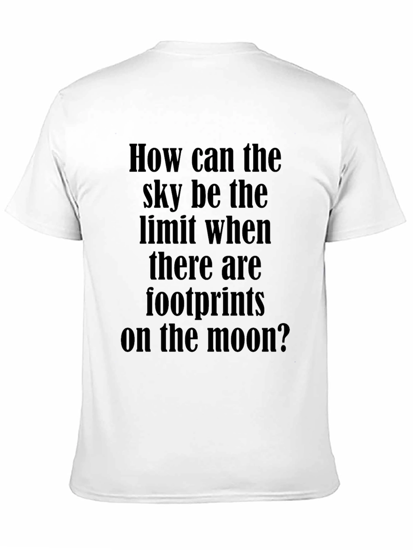 Inspirational Moon Footprints T-Shirt - Unisex