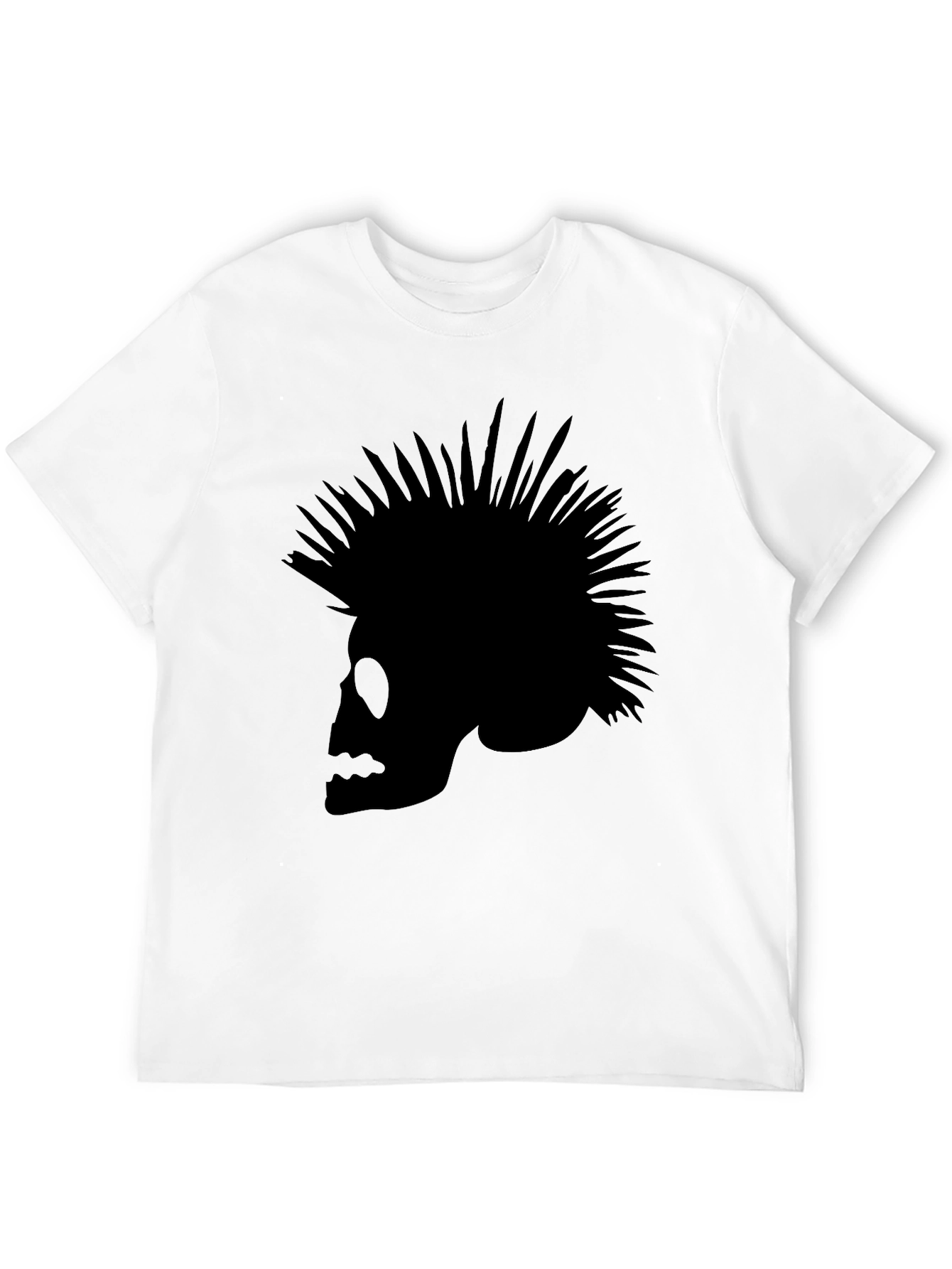 Skull Punk T-Shirt - Mens Black Tee